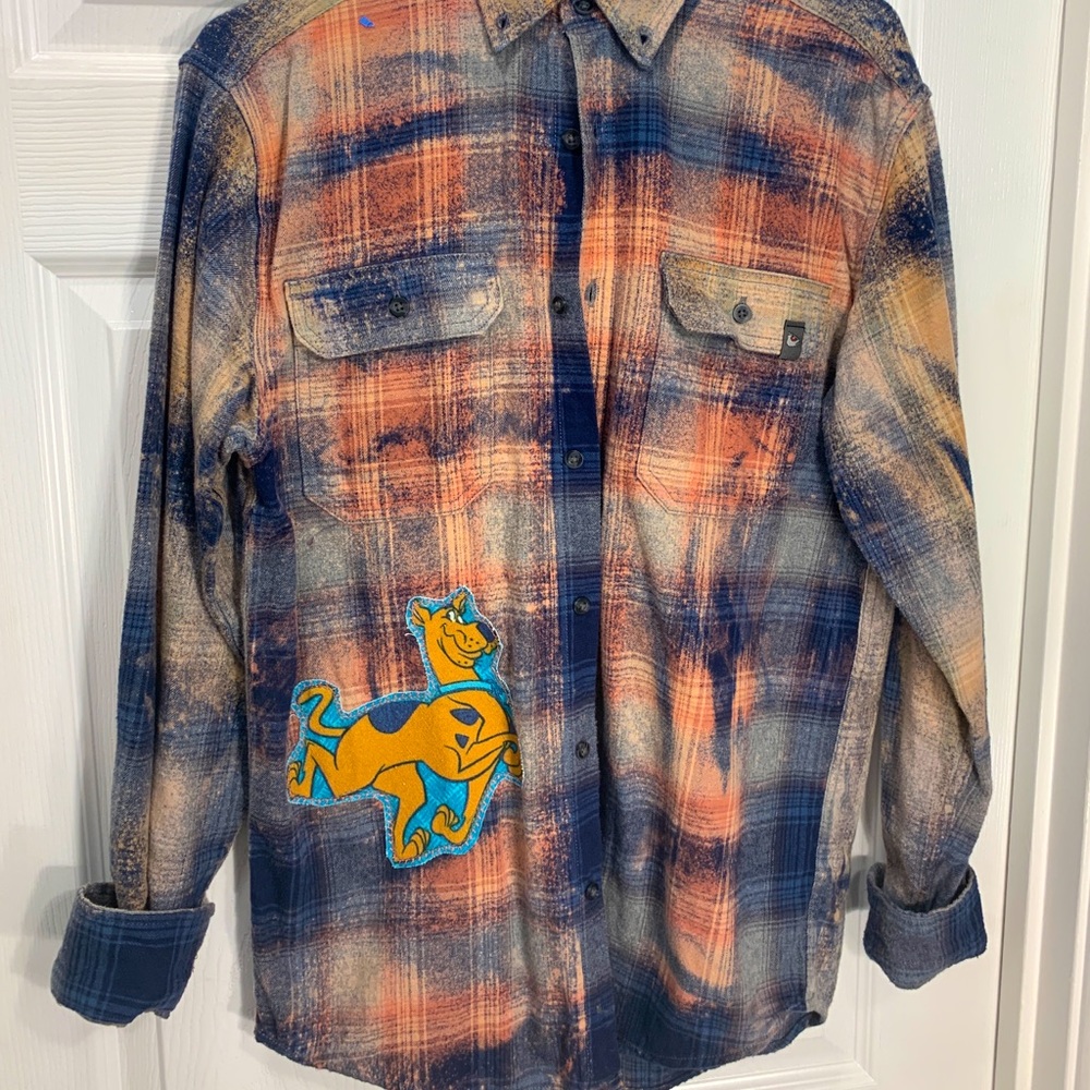 Acid-Wash Flannel with Scooby-Doo detailing